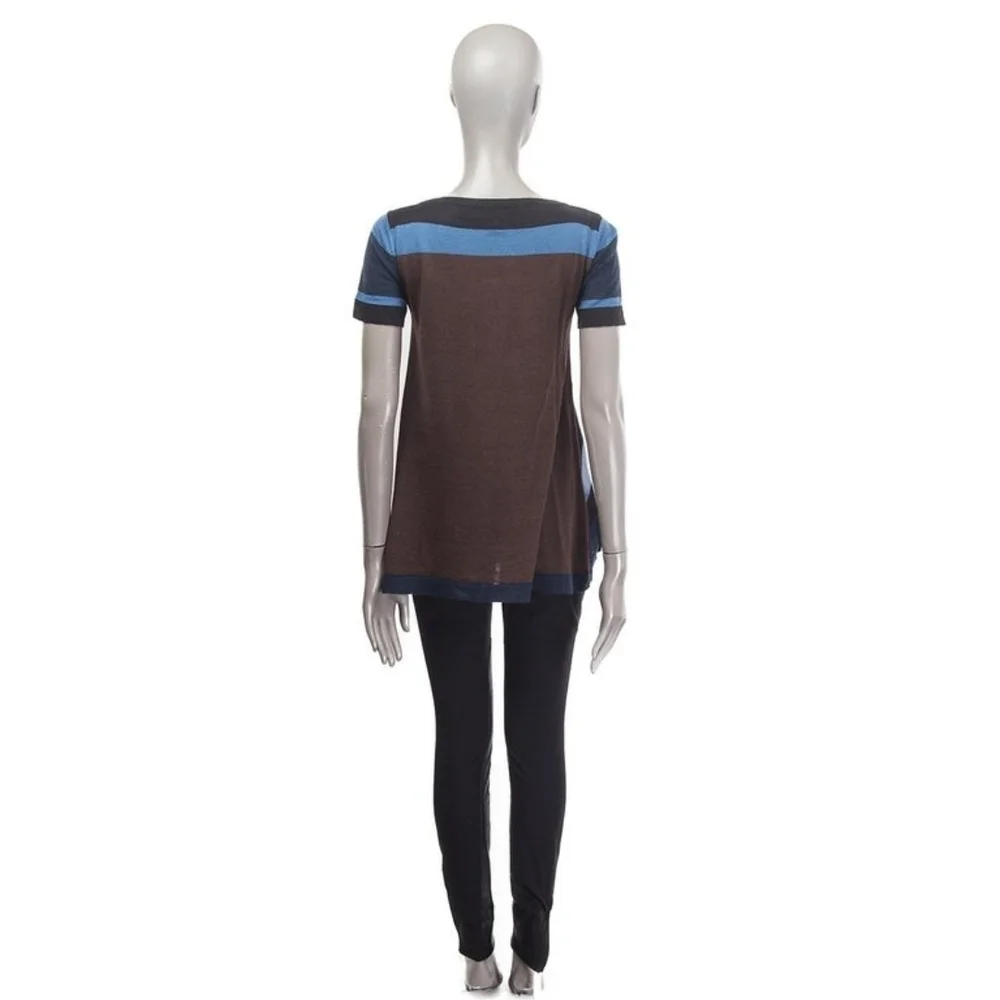 Louis Vuitton Blue and Black Striped Top